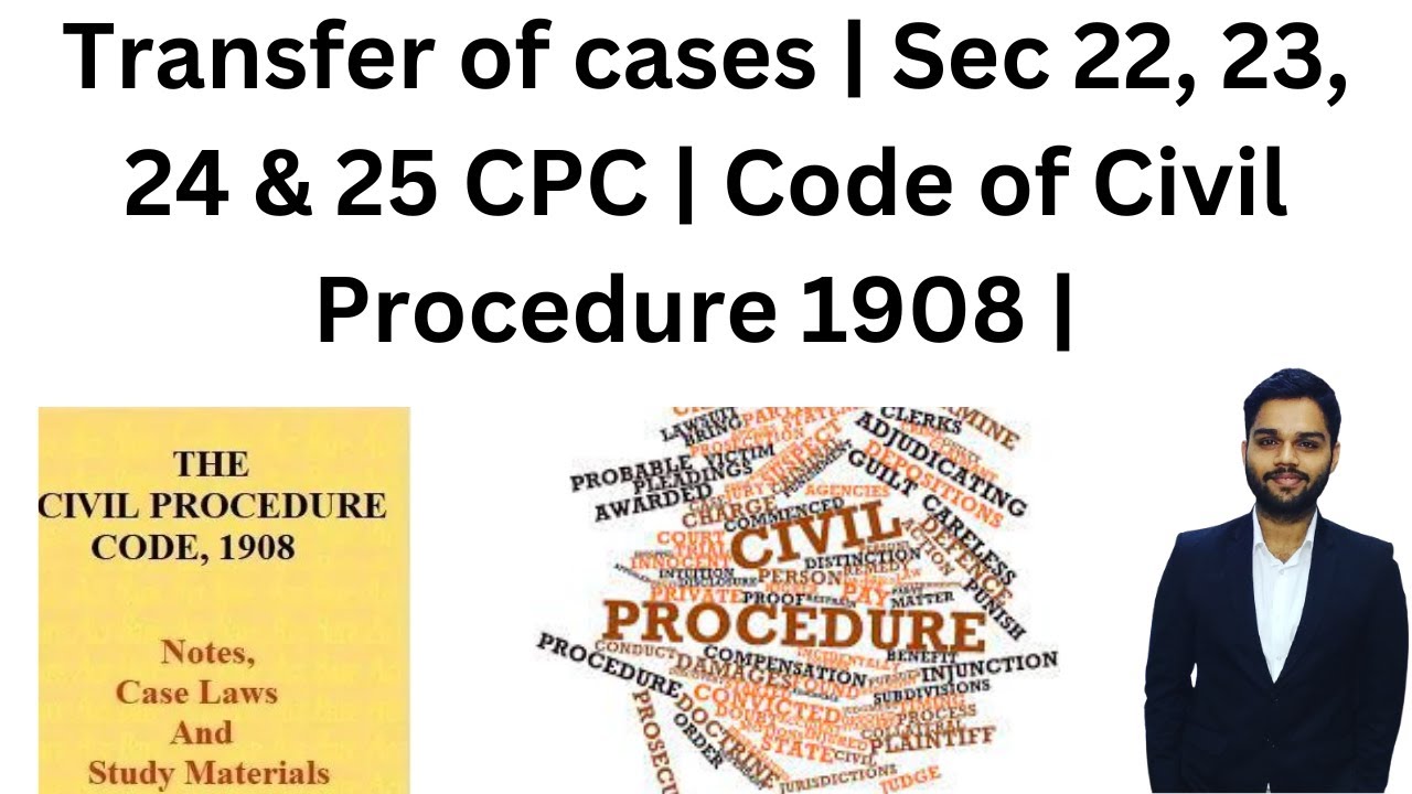 Transfer of cases | Sec 22, 23, 24 & 25 CPC | Code of Civil Procedure 1908 |