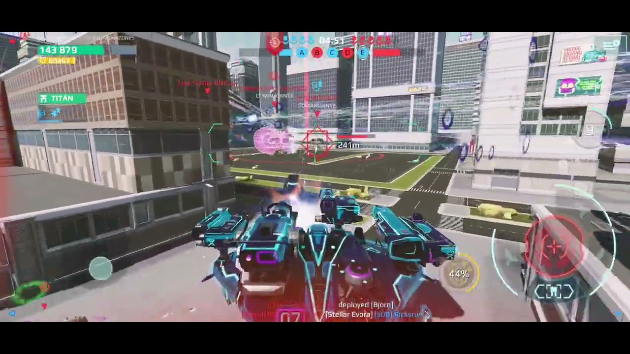 War Robot probando el Neon kaji