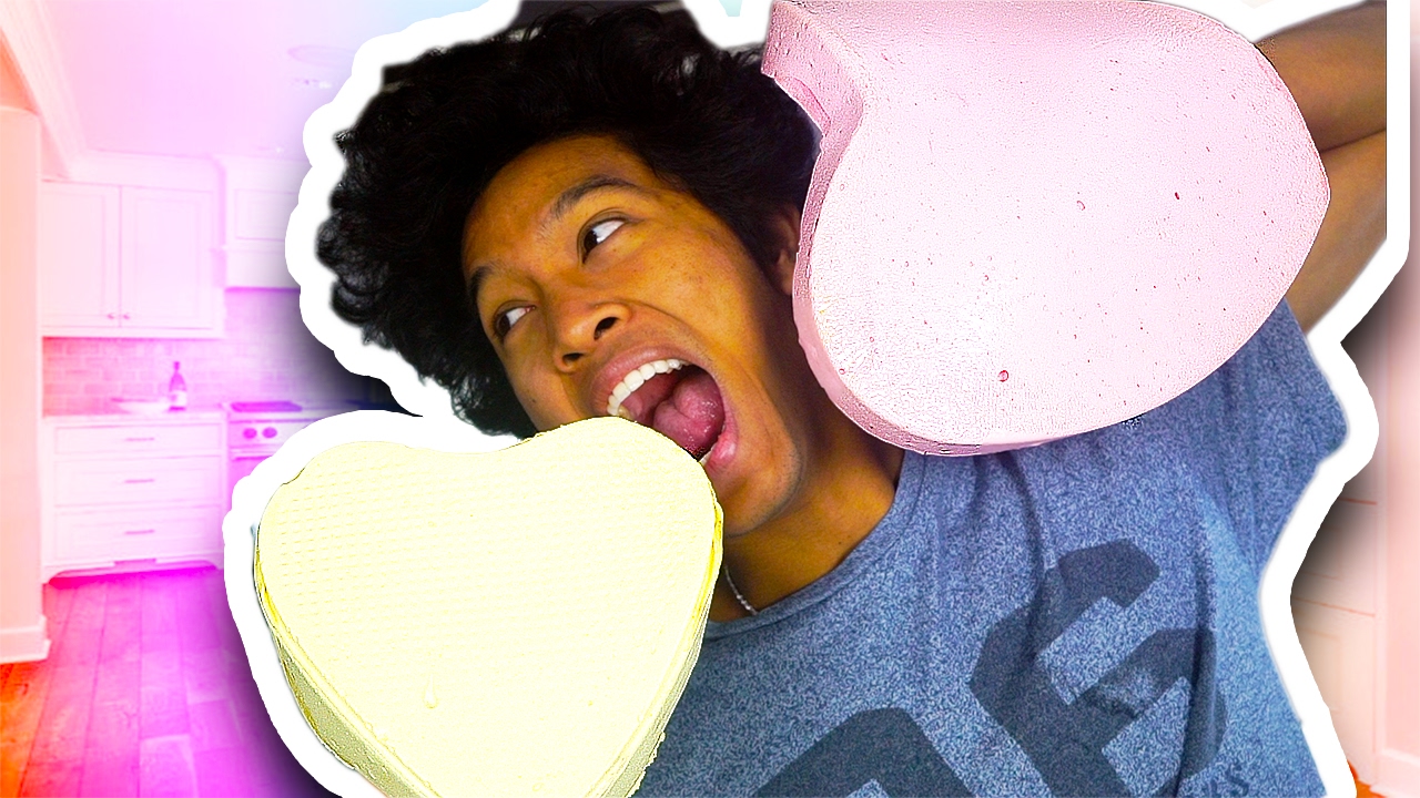 DIY Giant Marshmallow Hearts