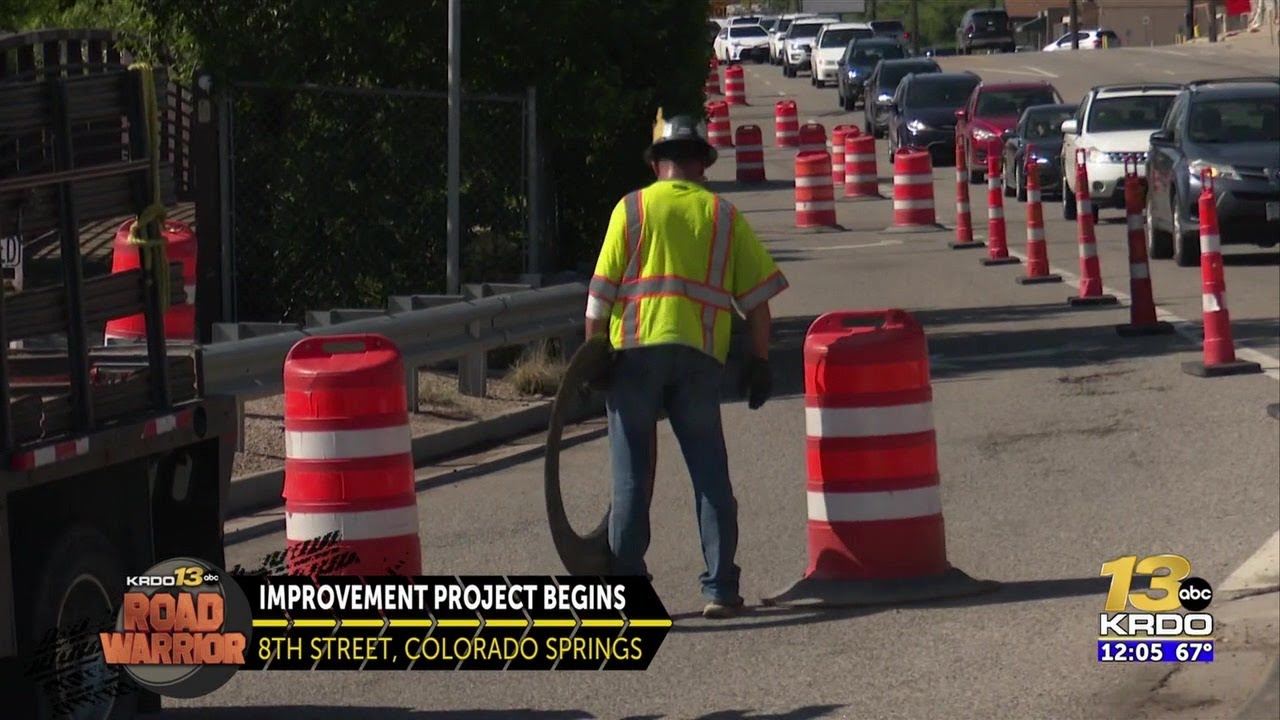 Yearlong improvements project on busy 8th Street corridor in Colorado Springs starts Monday