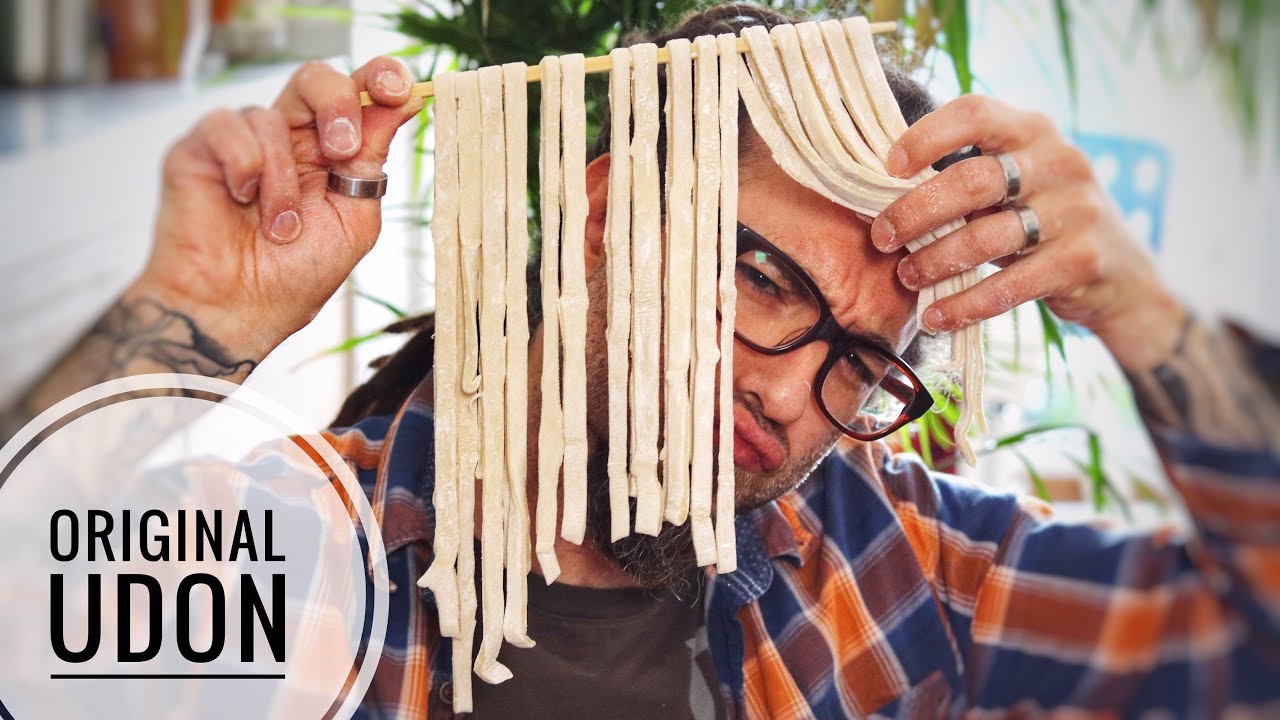 Original Udon Nudeln selber machen - mit nur 3 Zutaten