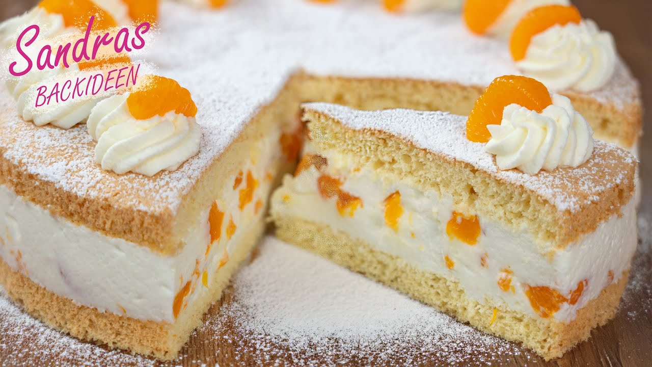 K&auml;se-Sahne-Torte mit Mandarinen | Mandarinen-Sahnetorte