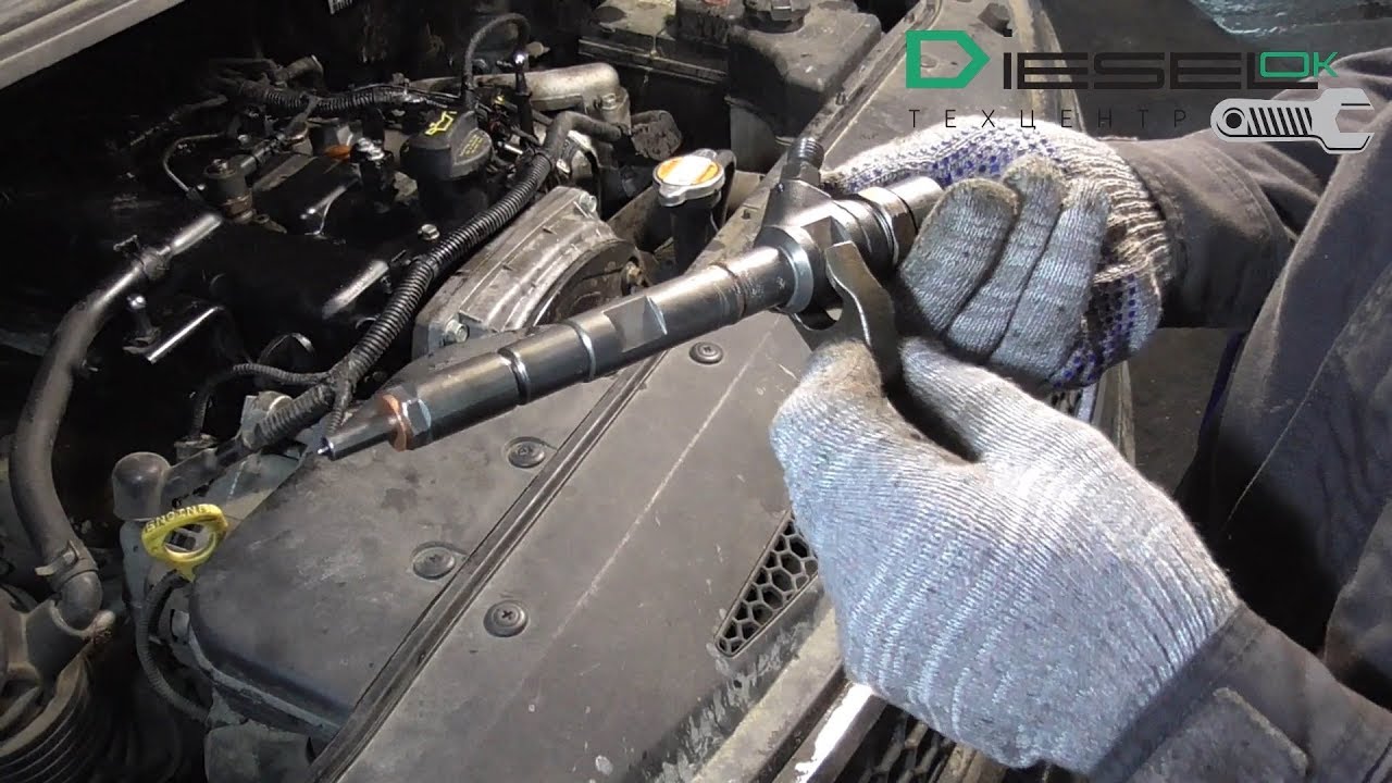 Выбило топливную форсунку на двигателе D4CB