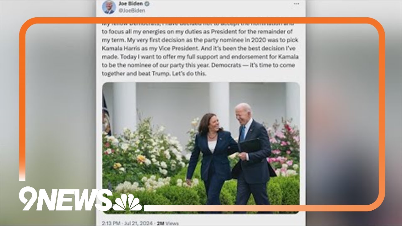 Joe Biden announces endorsement to replace him in 2024 election