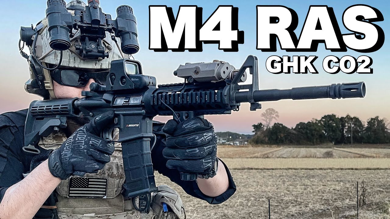 【最高のブローバック×最高の命中精度　GHK　M4　CO2】電動ガン　airsoft　玩具　サバゲー　サバゲ　サバイバルゲーム　FPS　レビュー　airsoft97
