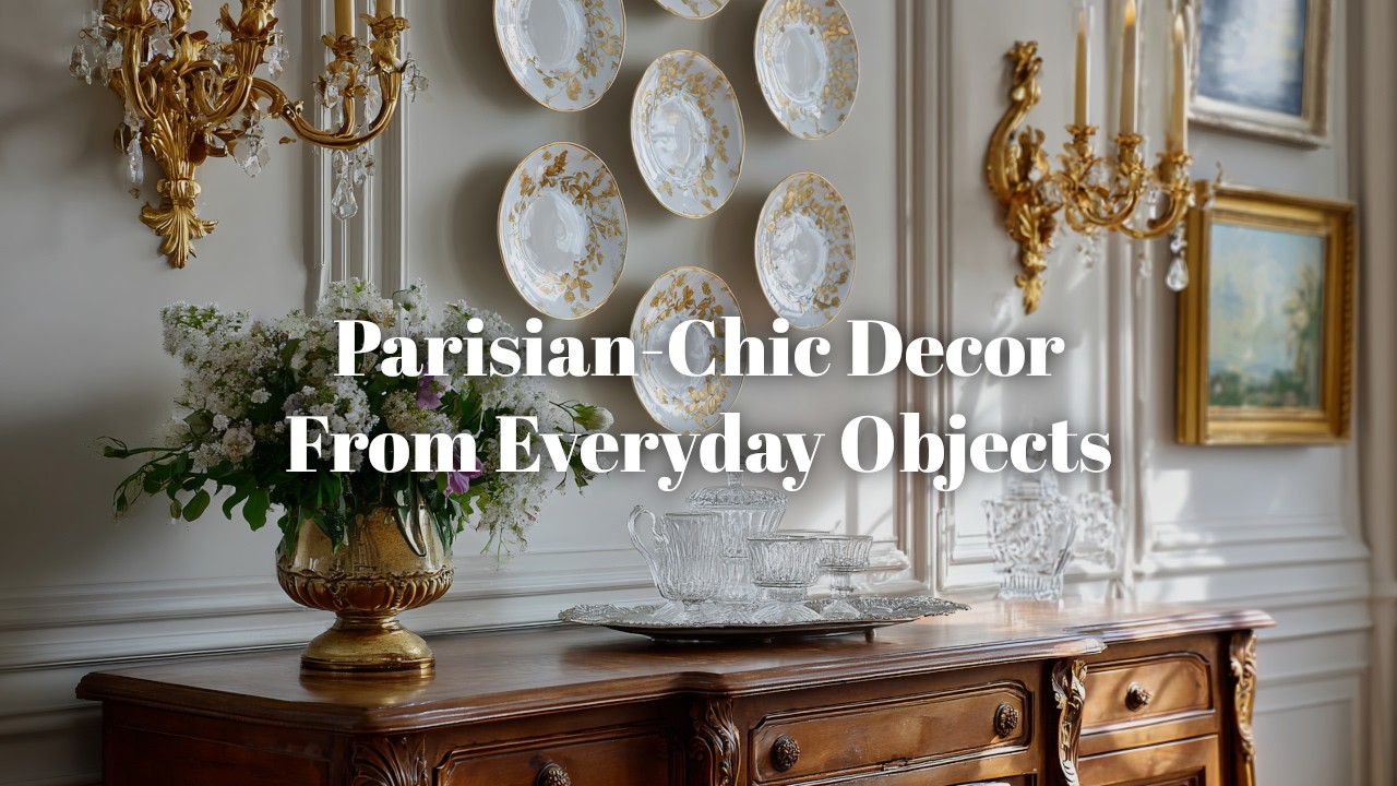 ✨ Elevating Everyday Objects into Parisian-Chic Home Decor Statements