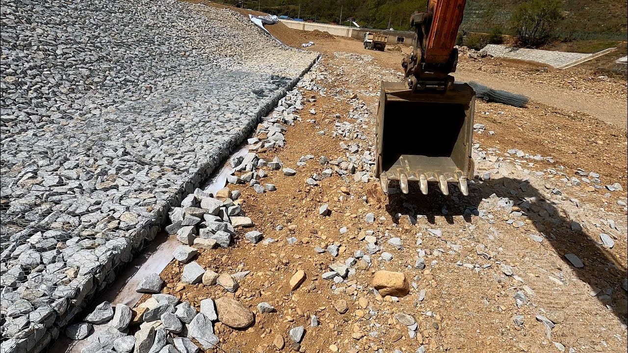 하천 법면작업 /게비온(Gabion)  시공 과정