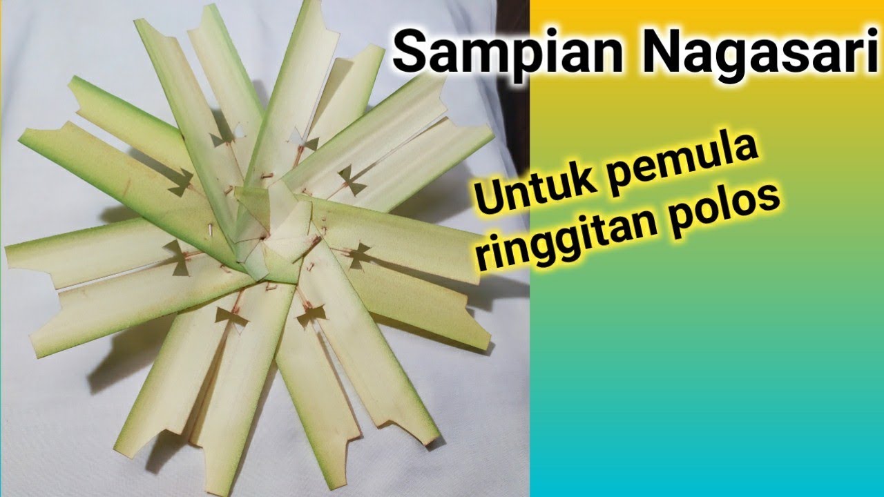 1| Cara membuat sampian Nagasari untuk pemula