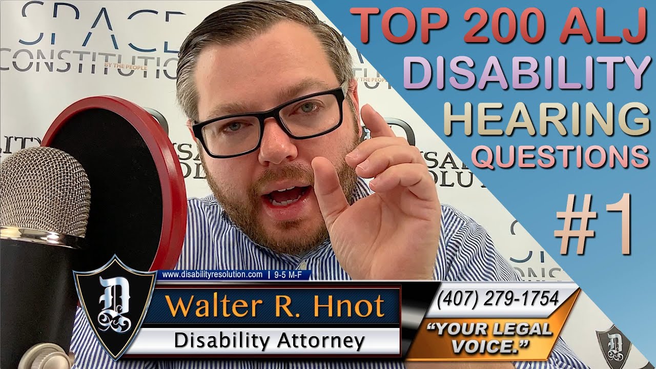 #1 of the 200 most common disability benefit ALJ (Judge) hearing questions. SSI SSDI (Prior Work)