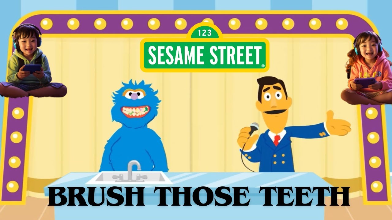 Sparkling Smiles With Guy Smiley! Sing & Play Along In Brush Those Teeth  From Sesame Street