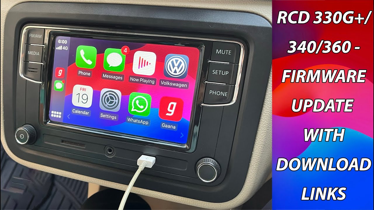 RCD 330G Plus/ RCD 340/ RCD 360  - How to Update Firmware For Apple CarPlay & Android Auto