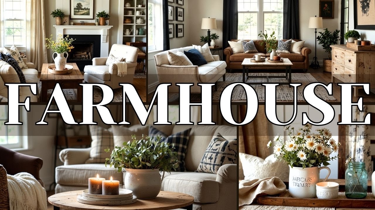 Cozy Farmhouse Living Room Ideas for Small Spaces | Warm & Inviting Decor Tips 2025