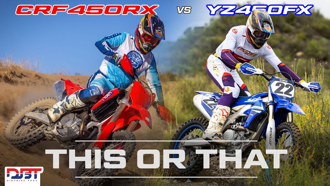 CRF450RX vs YZ450FX - What's The Bike For You?  | Dirt Bike Test