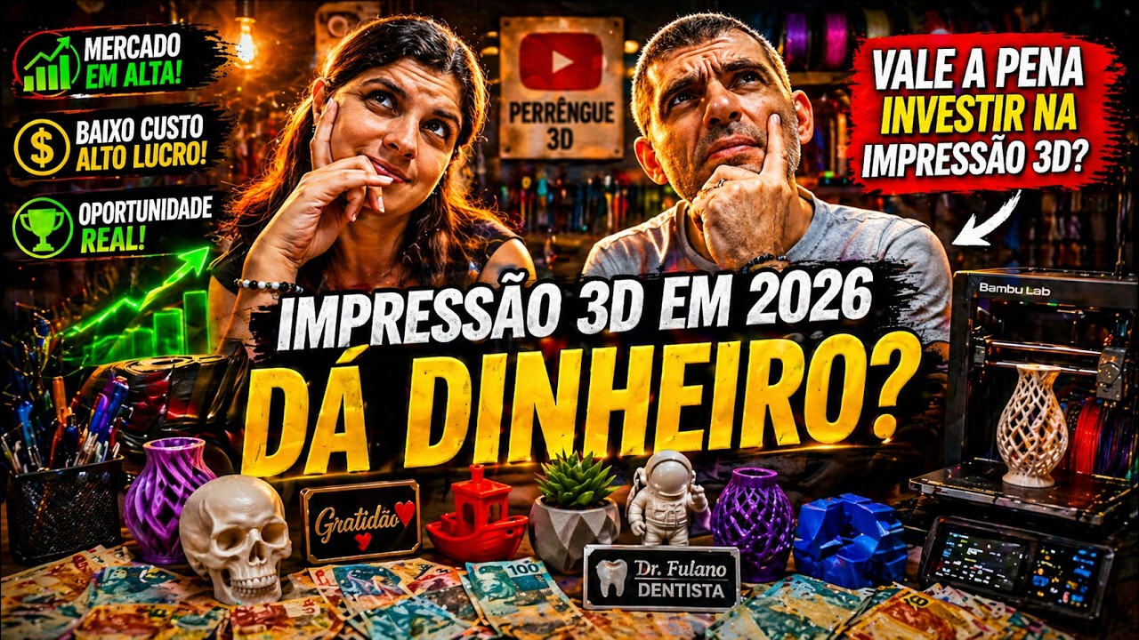 Começamos na Impressão 3D em 2025… Vamos Continuar em 2026?