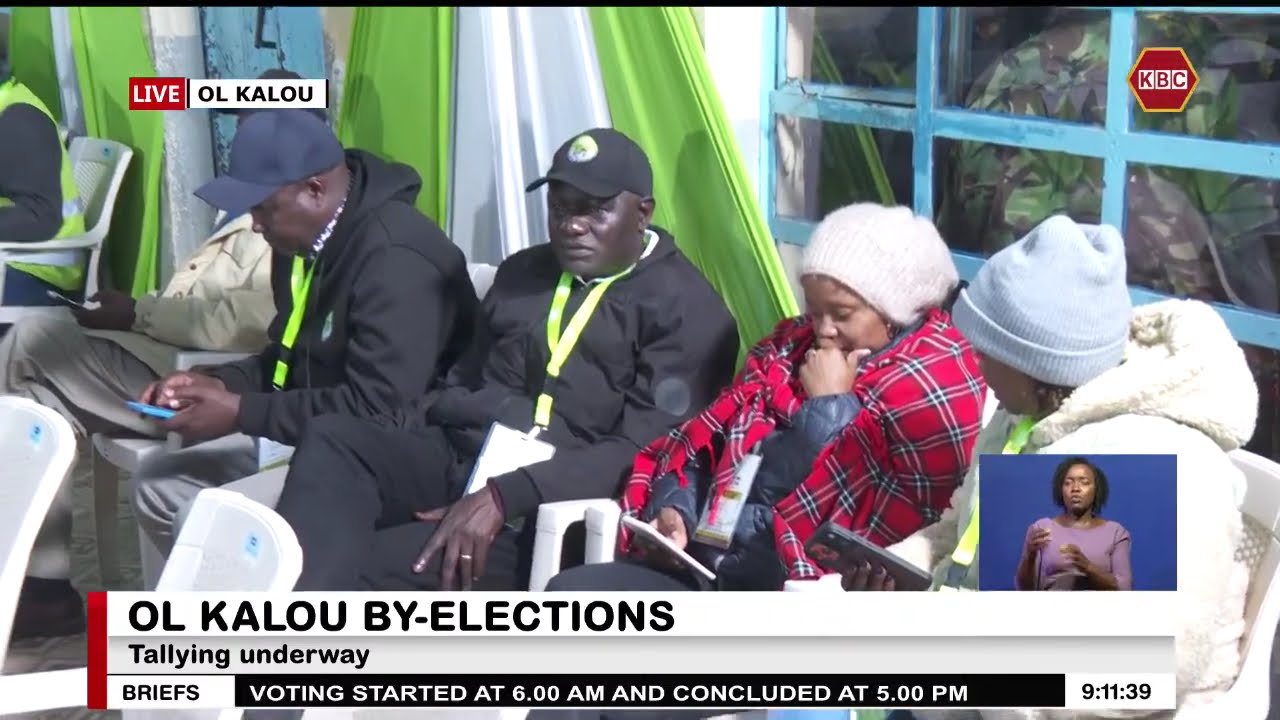 Vote tallying underway in Ol Kalou By-Election