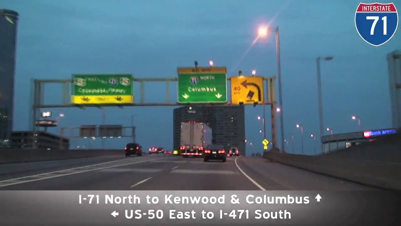 I-71 at Night: Cincinnati, OH