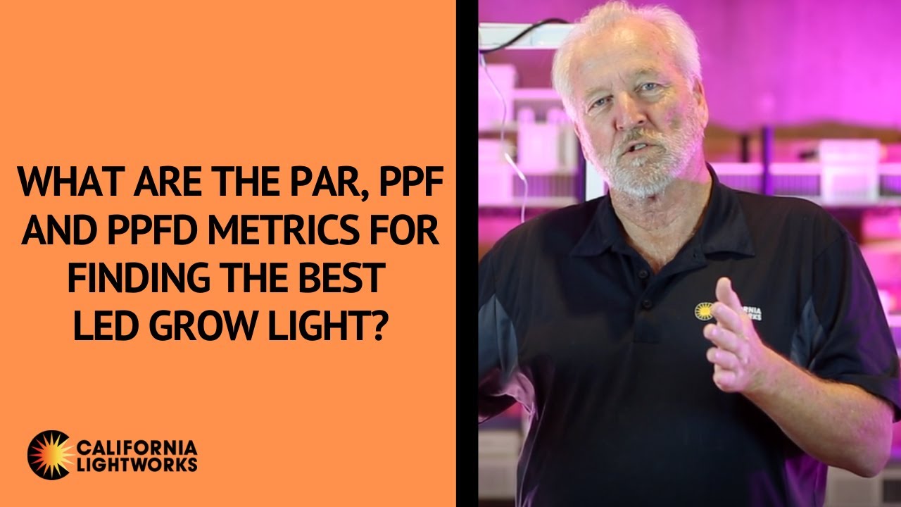What are the PAR, PPF and PPFD Metrics for Finding the Best LED Grow Light?