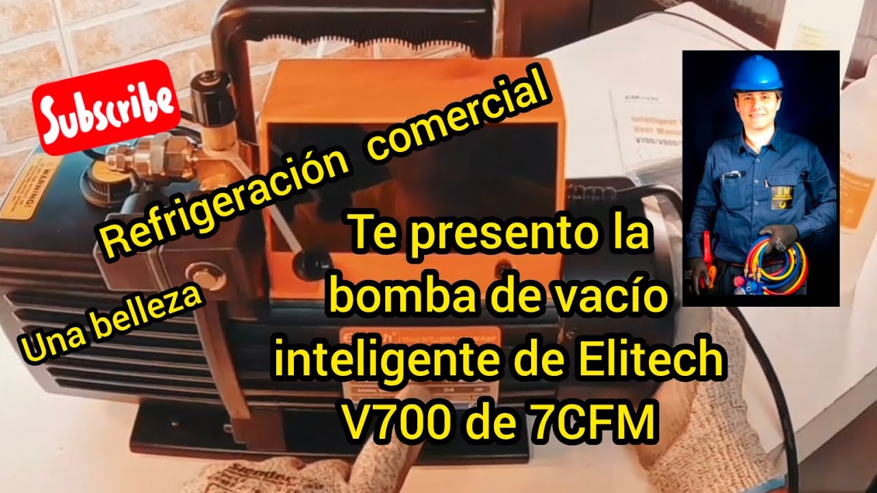 Unboxing de la bomba de vacío Elitech V700 de 7CFM.....una belleza.
