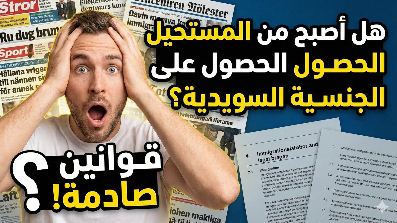 حلم الجنسية السويدية… لماذا أصبح أصعب من أي وقت مضى؟ 🇸🇪