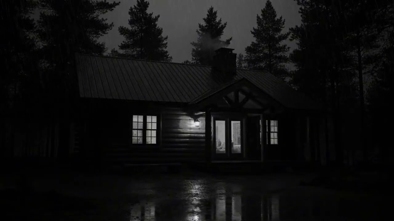 Cozy Rain on Cabin Roof for Mental Stillness