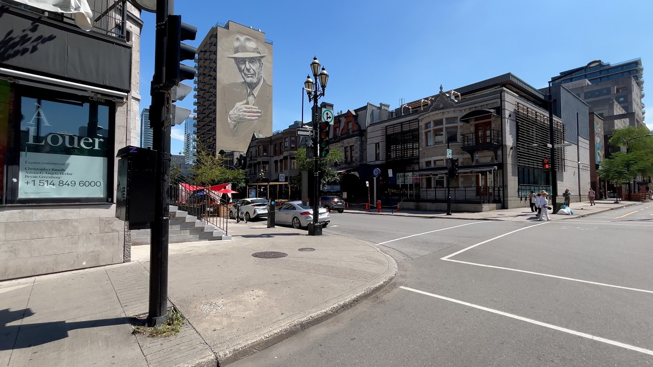 Ambient Ride through Plateau Montréal, across downtown to Lachine POV 4K