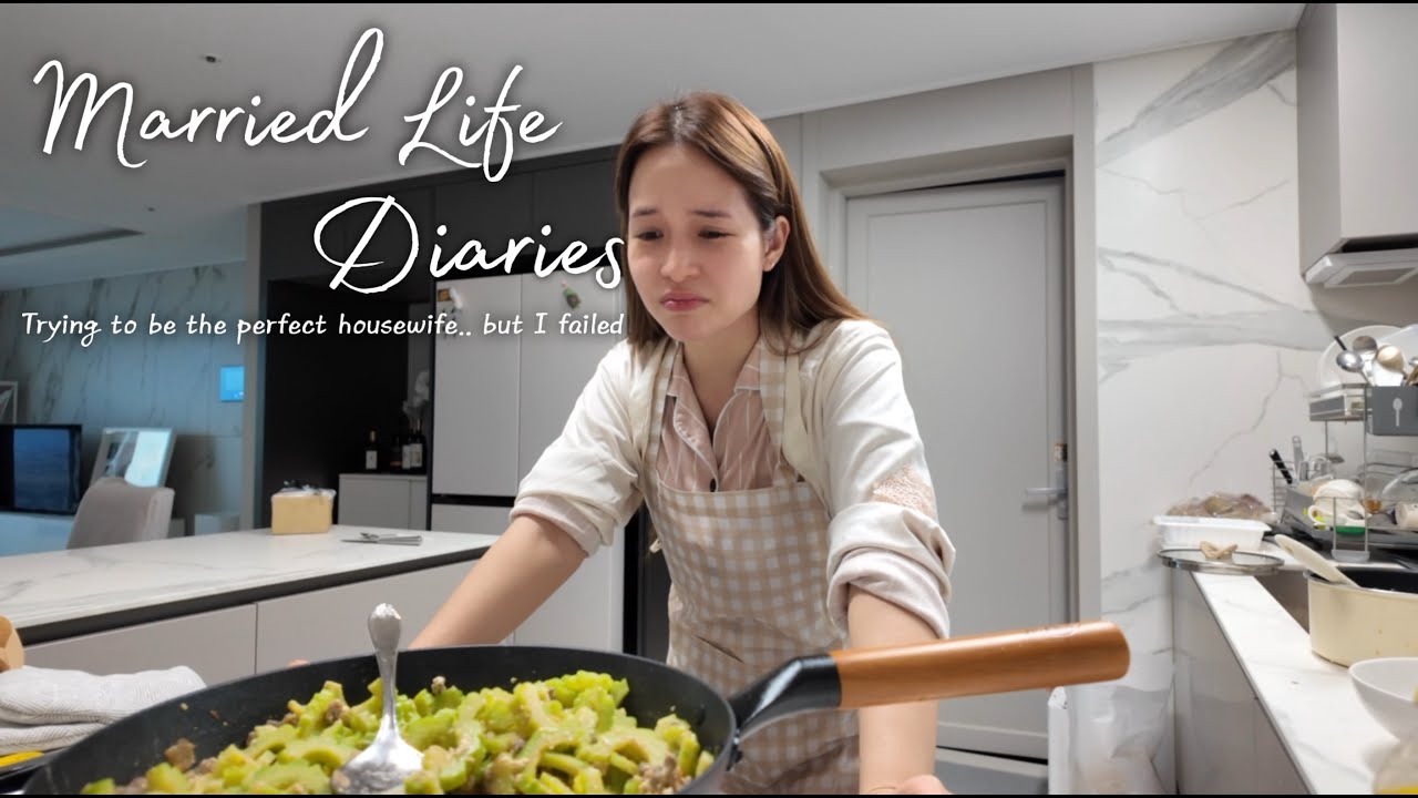 Trying to be the perfect housewife.. but I failed (raw) | Married Life Diaries