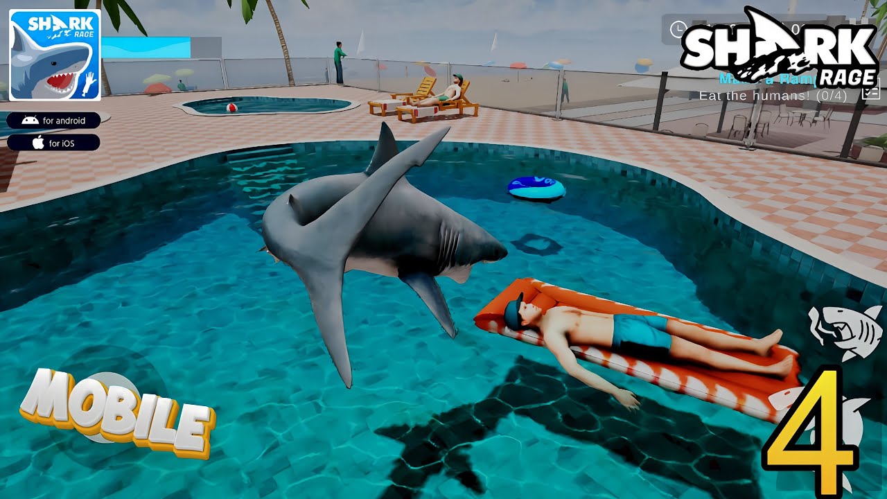 Shark Rage  Gameplay Walkthrough Part 4 (iOS, Android)