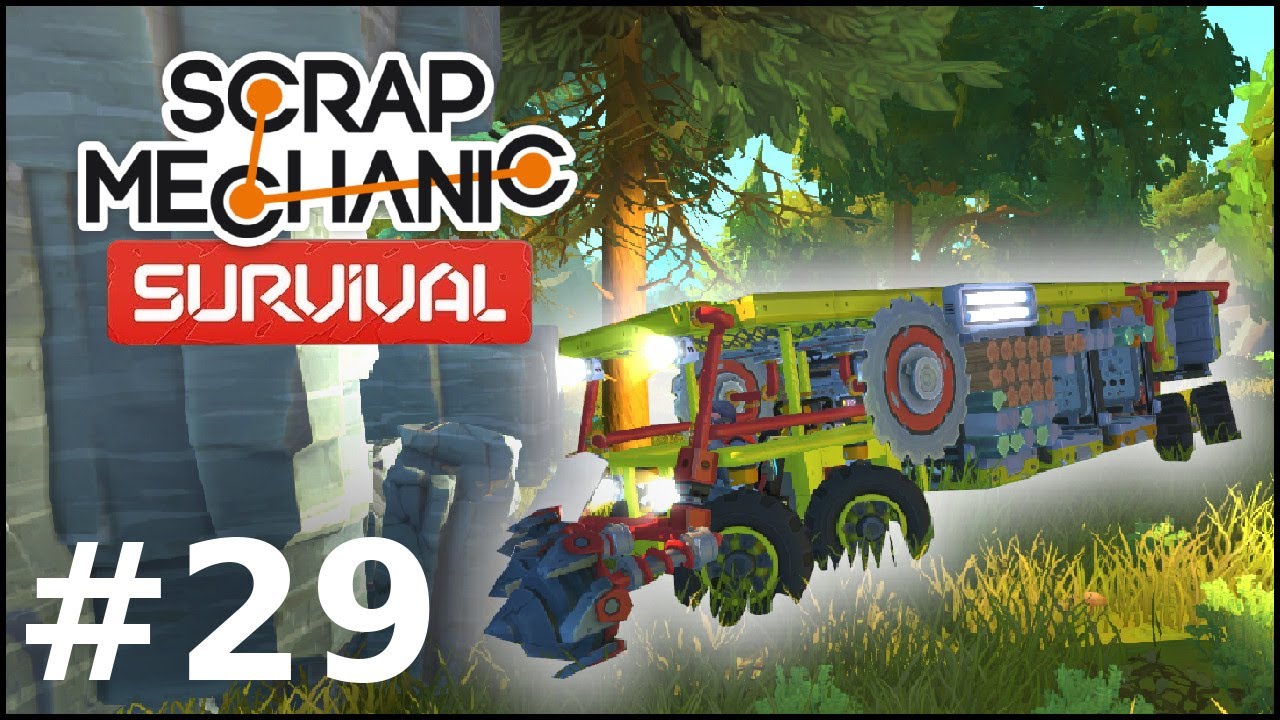Kombajn do zbierania kamienia i drewna - Scrap Mechanic Survival #29
