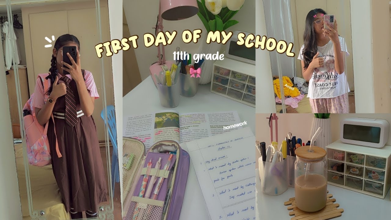 FIRST DAY OF MY 11TH GRADE 🤍🎀 | higher secondary student | Priya Tharshini