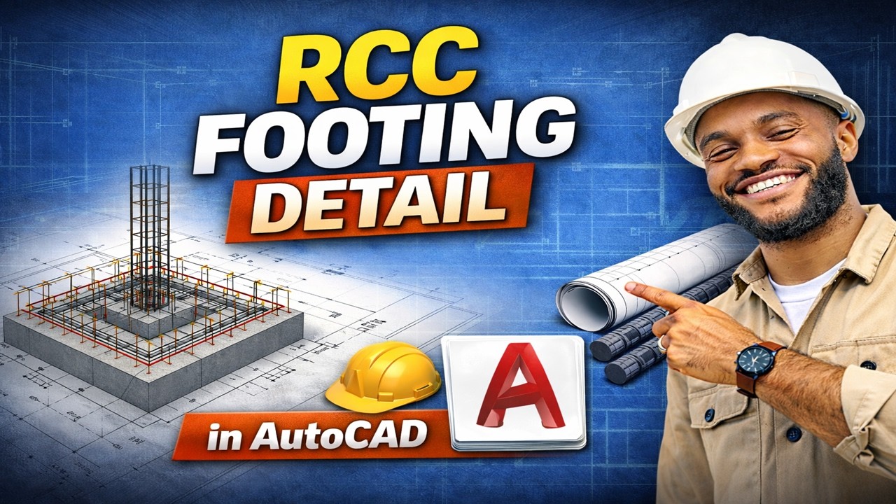 Деталь железобетонного изолированного фундамента в AutoCAD | Полное руководство по созданию чертежа