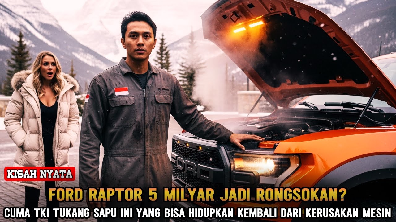 MEKANIK BULE NYERAH❗AKSI HEROIK TKI INI BUNGKAM SULTAN KANADA  SAAT PERBAIKI FORD RAPTOR MATI TOTAL
