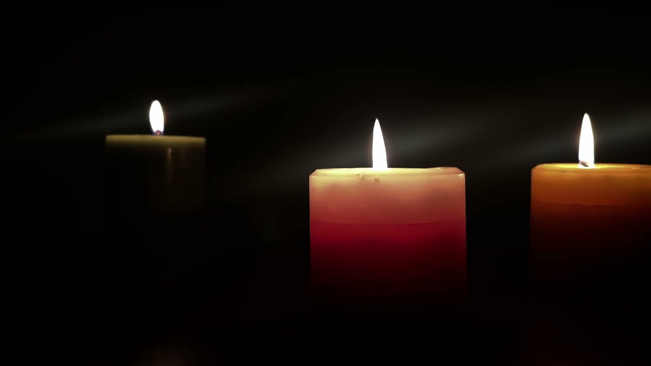 Dark Candlelight Atmosphere | Silent Overnight Ambience for Sleep & Calm (4K)