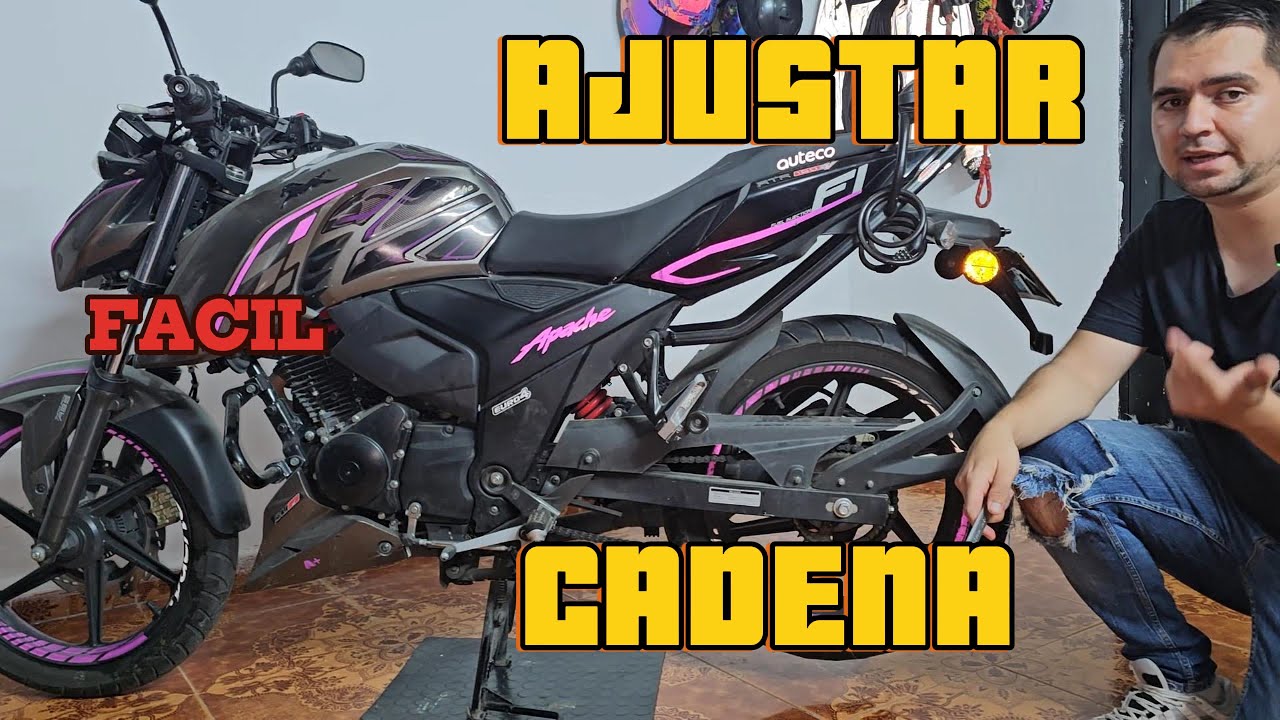 COMO AJUSTAR LA CADENA DE UNA MOTO - APACHE 160 4V FI ABS - 2025