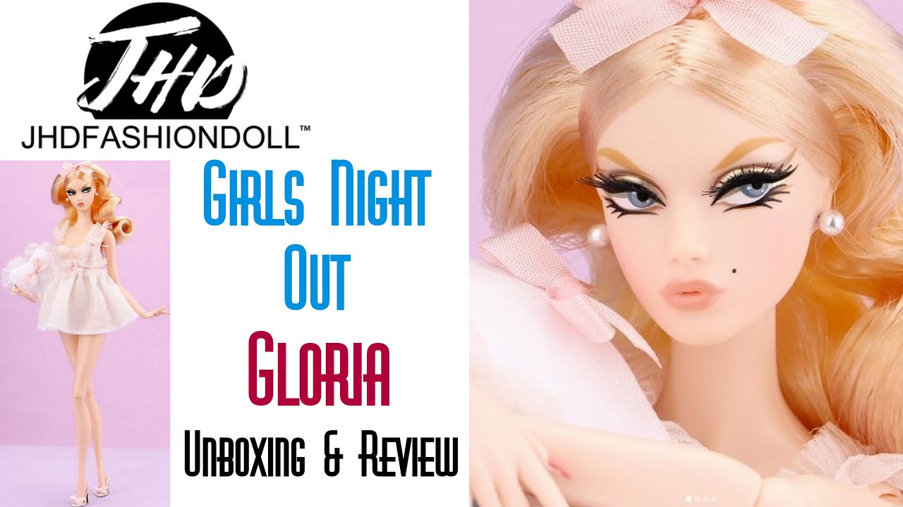 💖 VALLEY OF THE DOLLS GIRLS NIGHT OUT GLORIA WHITE NIGHTGOWN 👑 ECW 🌎 UNBOXING & REVIEW JHD TOYS MIZI