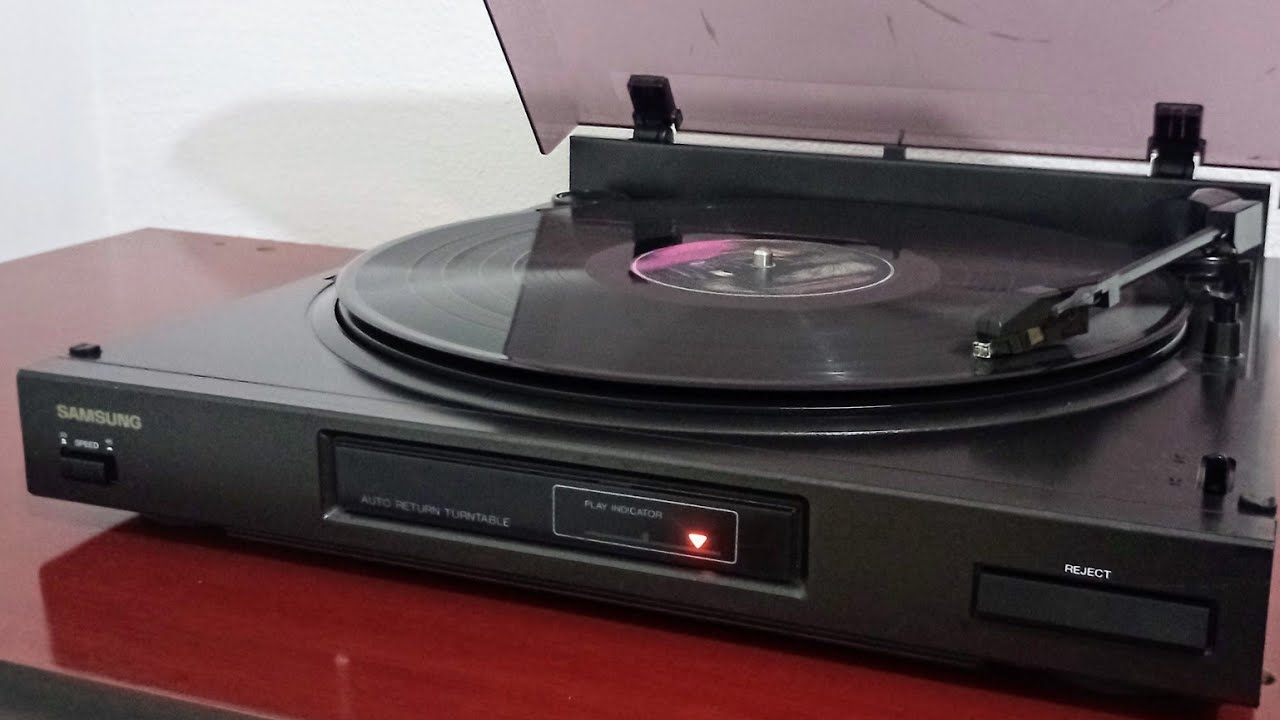 Toca Discos Samsung PL 350S Importado Cápsula Magnética Rotações 33/45 Rpm P/Venda