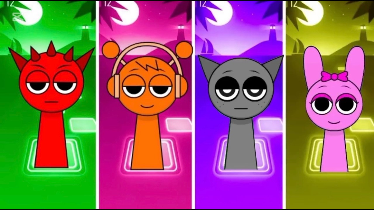 Tiles Hop 🎵 Incredibox Sprunki Orange (Oren) - Coffin Dance Song (Cover)#tileshop #gameplay #gamer