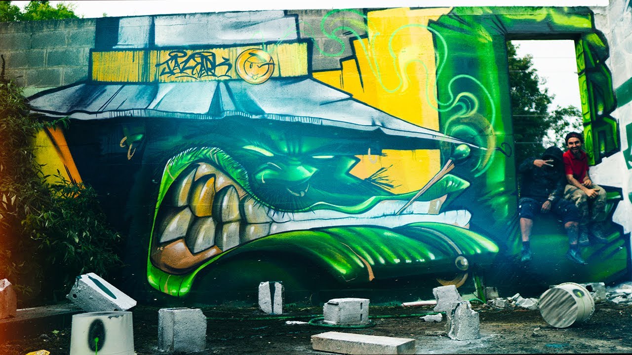 12: 24H DANS LES PAS D'UN GRAFFEUR TALENTUEUX • Darkelixirone