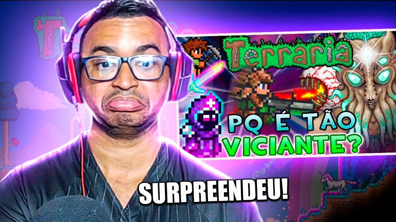 REACT | Terraria - Pq Esse É Um Jogo Tão Viciante? | Azul