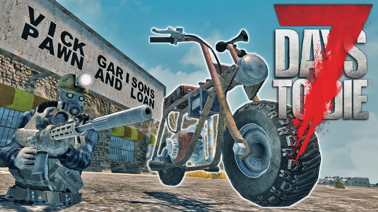 SWEET NEW RIDE | Let's Play 7 Days to Die Part 12 | Treasure map - Making Mini bike | Alpha 16