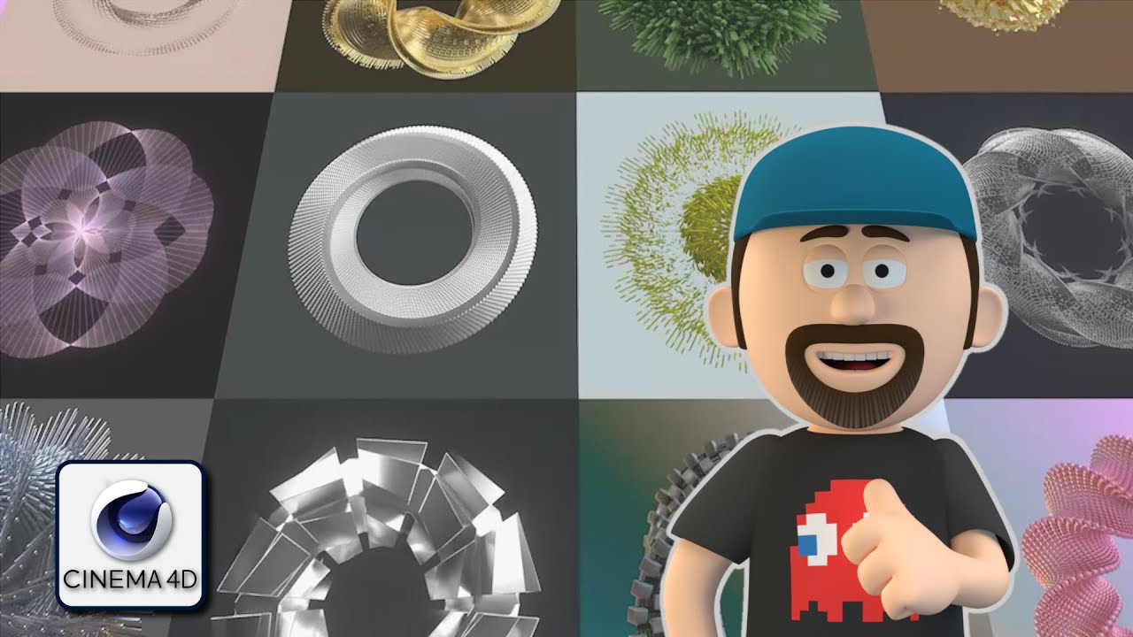 Creating Geometric Animations Using Mograph Tools and Deformers in Cinema 4D Tutorial