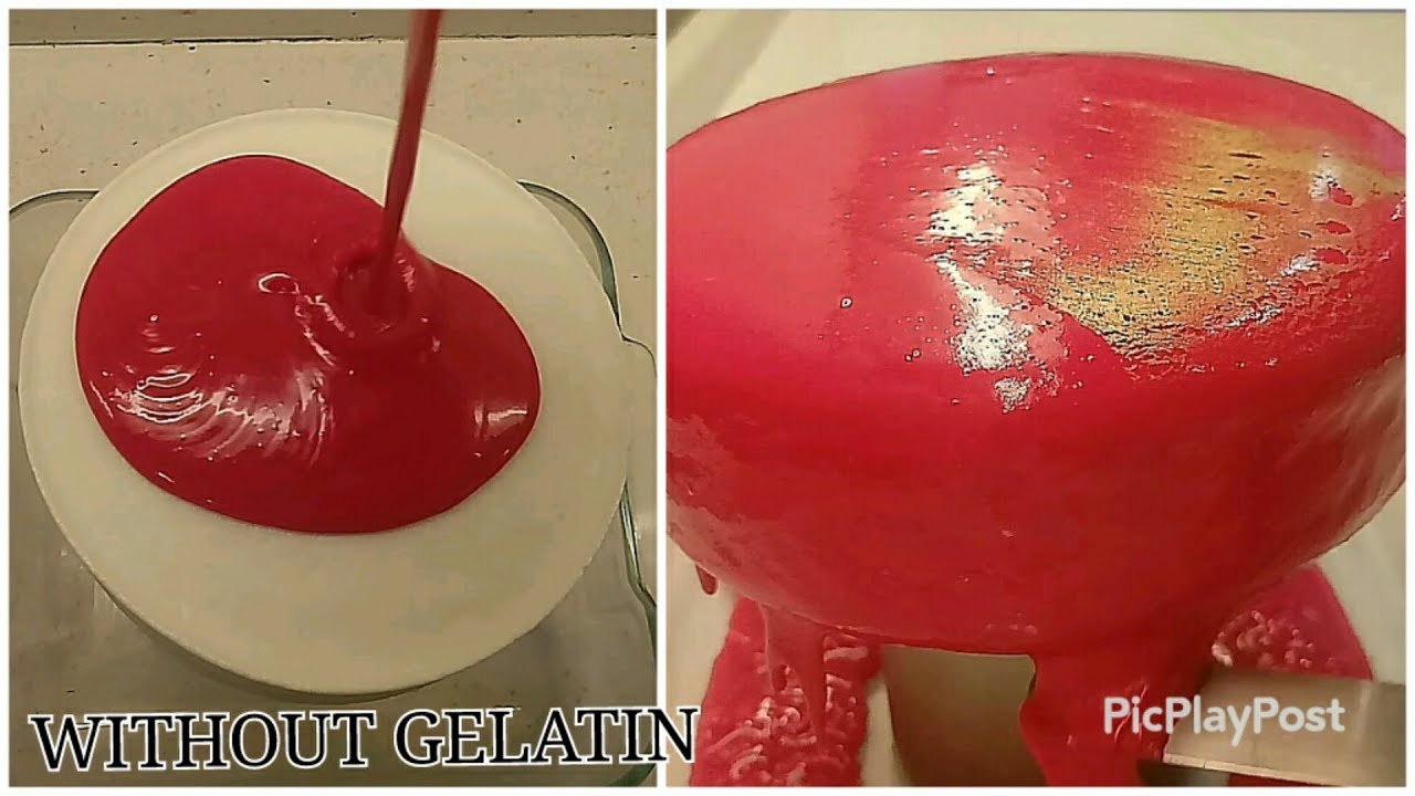 MIRROR GLAZE without GELATIN | MIRROR GLAZE with AGAR AGAR