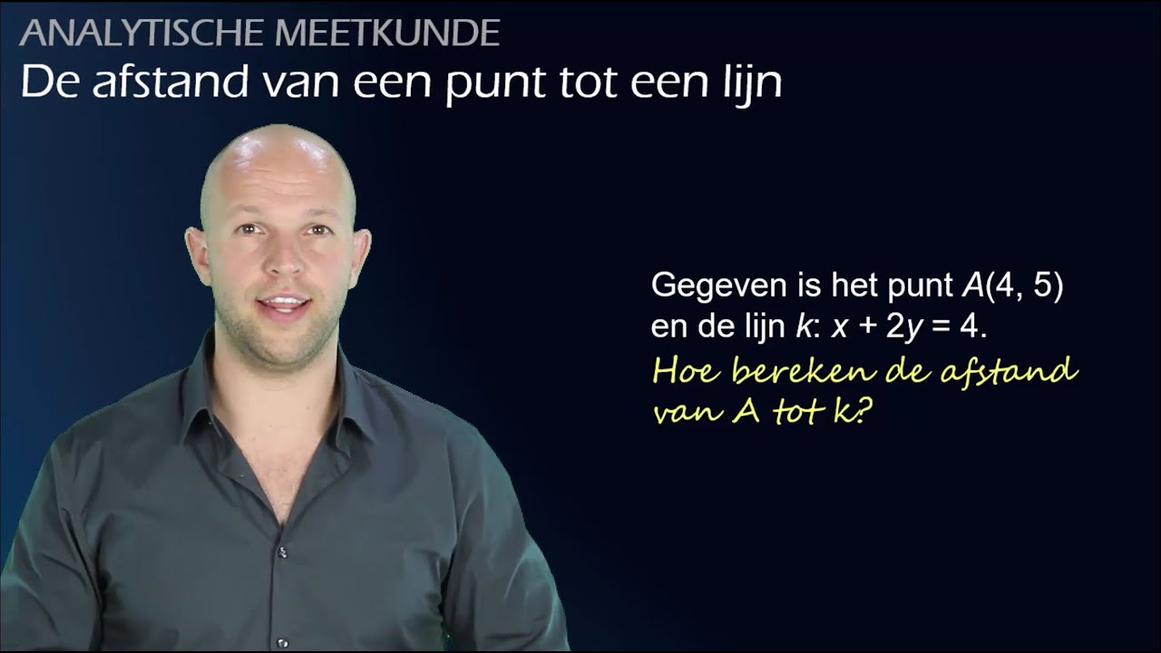 De afstand van een punt tot een lijn - Analytische meetkunde (havo/vwo B) - WiskundeAcademie