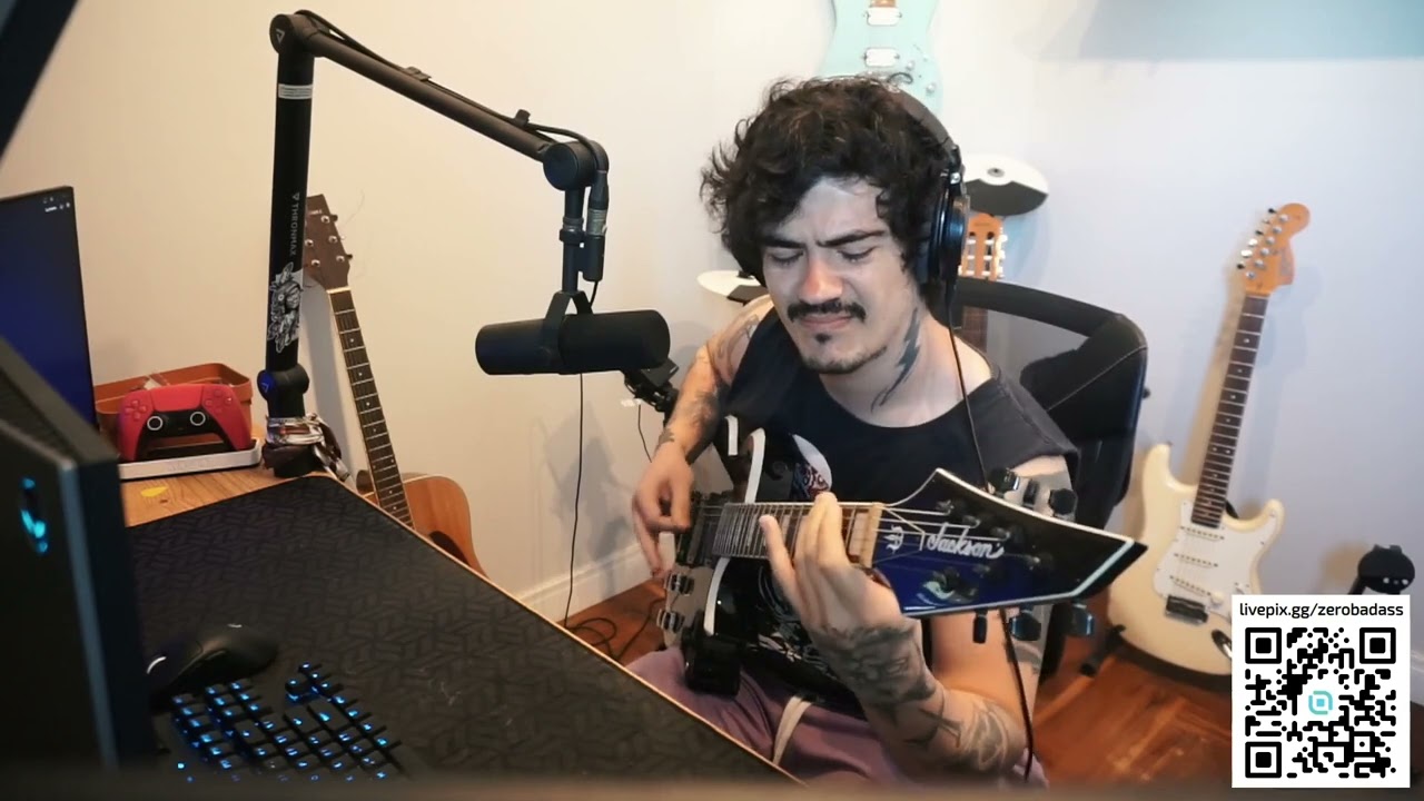 Zero tocando Guns N' Roses na guitarra!!  (O MELHOR!!)