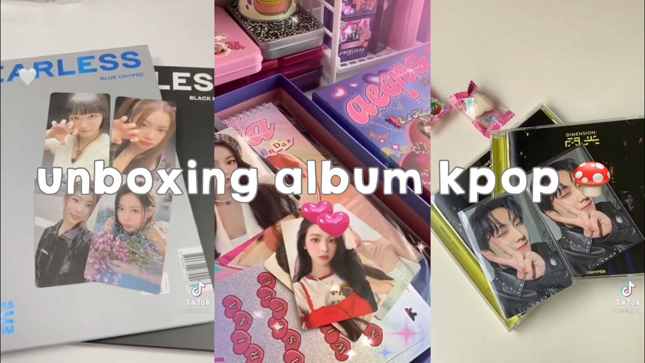 unboxing album kpop ♡︎💌 || tiktok compilation 🗯