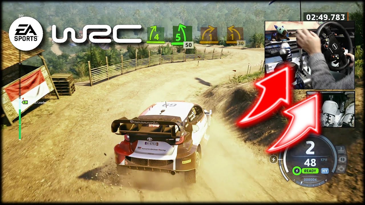 Toyota GR Yaris HYBRID Rally Pacifico Indonesia / Thrustmaster T300RS + handbrake EA Sports WRC