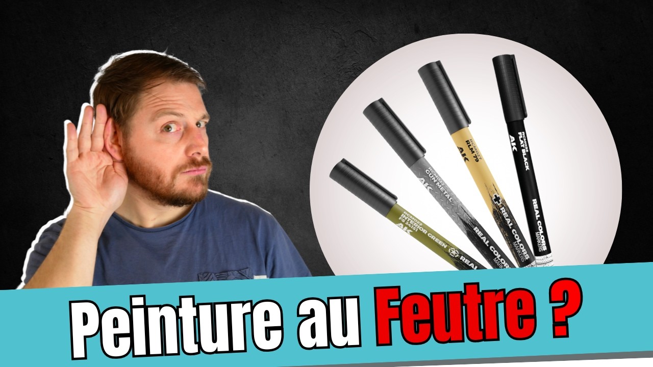 Test des feutres peinture AK REAL COLORS - apprendre la peinture sur figurine