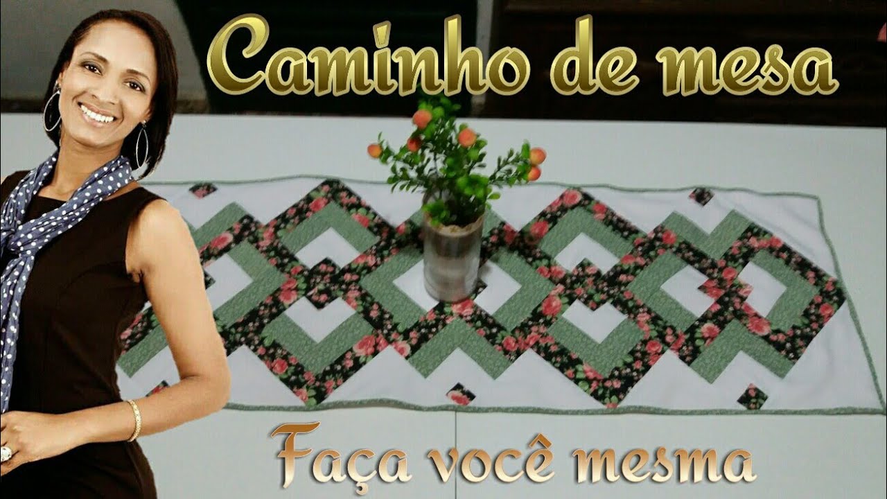 Caminho de mesa em patchwork- Faça você mesmo @#Coisas Da Cris