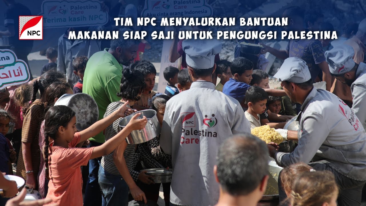 LAGI-LAGI, TIM NPC DATANGKAN HIDANGAN ISTIMEWA UNTUK PENGUNGSI PALESTINA DI JALUR GAZA BAGIAN TENGAH