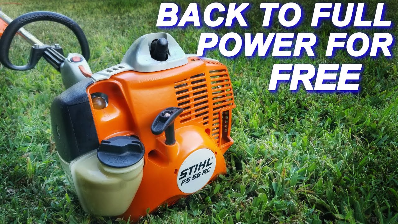 Триммер Stihl не работает на полной скорости.