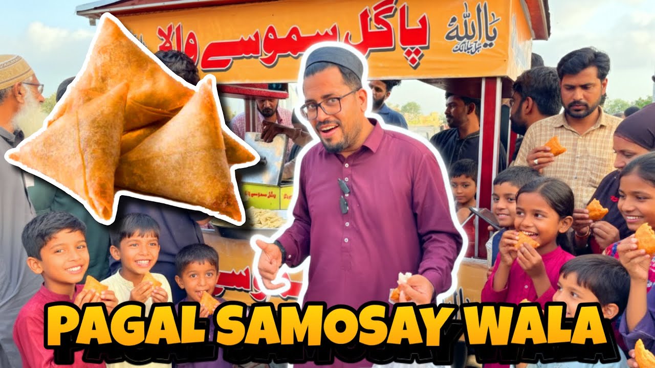 PAGAL SAMOSE WALA 😂 | MOST VIRAL SAMOSA OF KARACHI | SIRF 5 RUPEES MAIN | PUBLIC KA RUSH TU DEKHO 🤩 